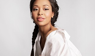 Portrait of woman with beautiful, youthful skin