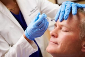 a man receiving Botox