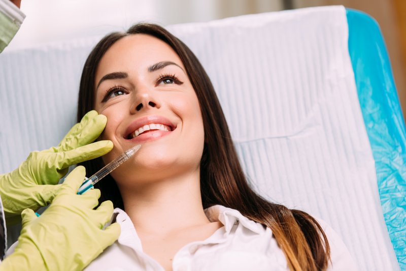 woman receiving dermal fillers in Ocala