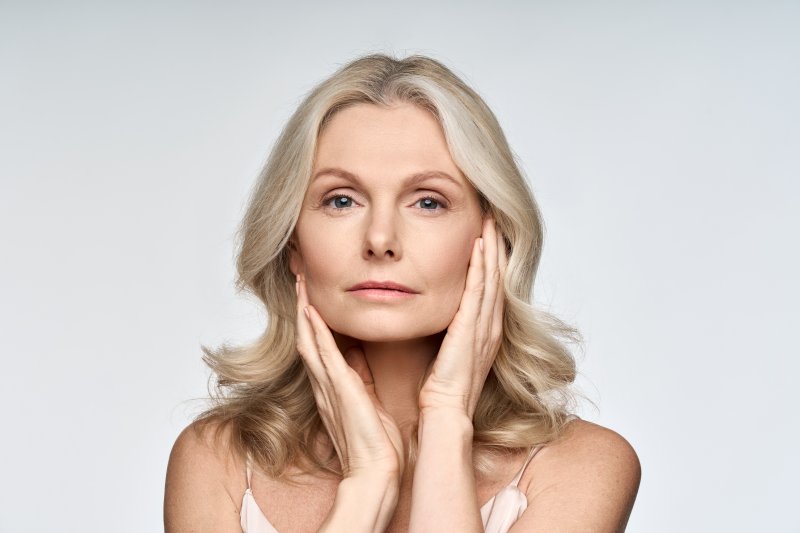 an older woman after using Botox