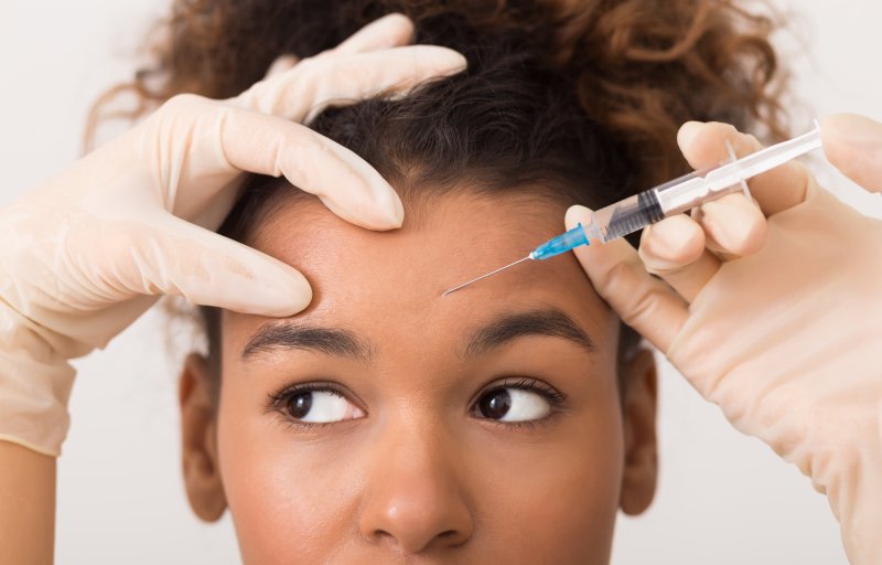 woman receiving Botox in Ocala