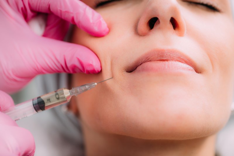 woman receiving dermal fillers in Ocala